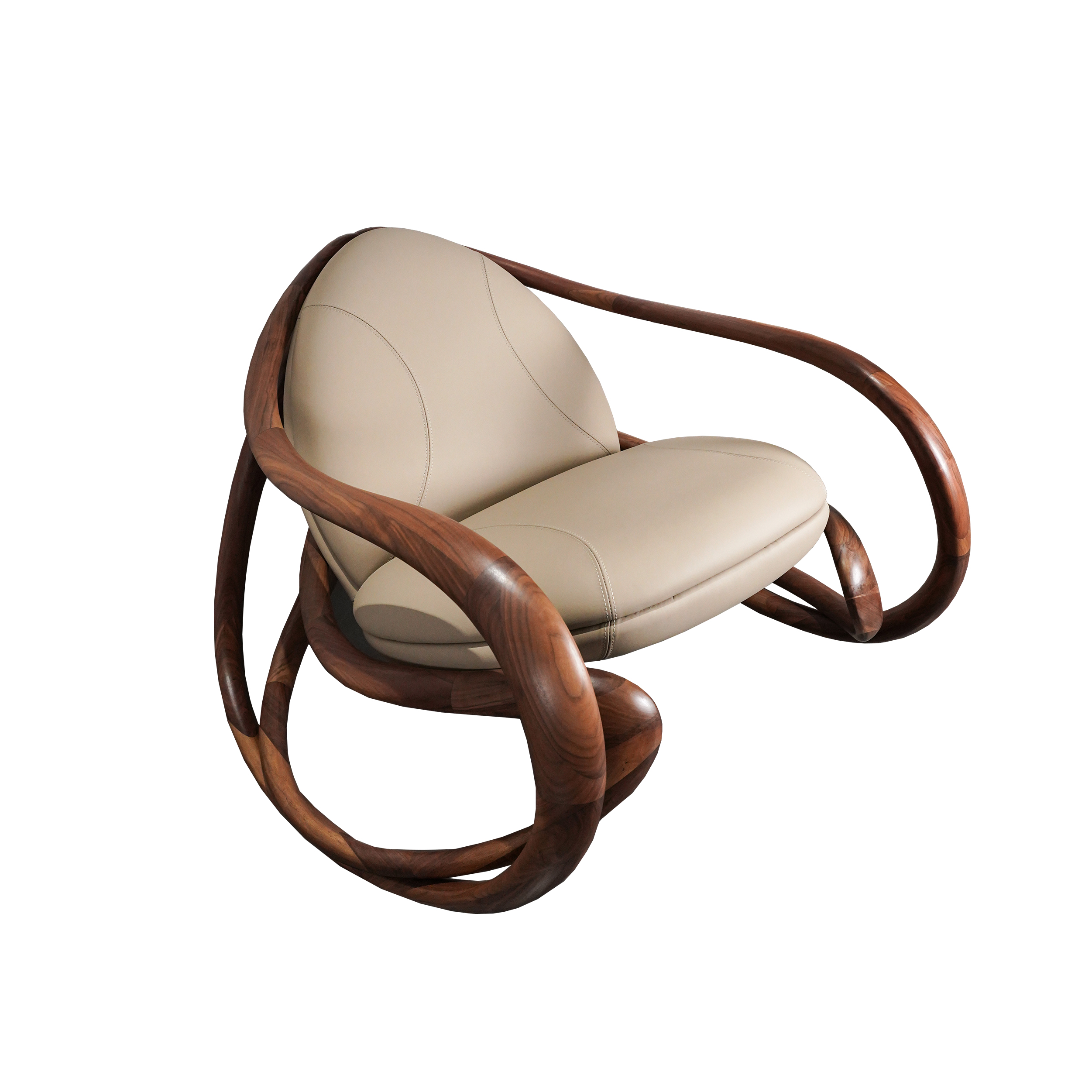 Dark Wood Accent Chair DMDY901