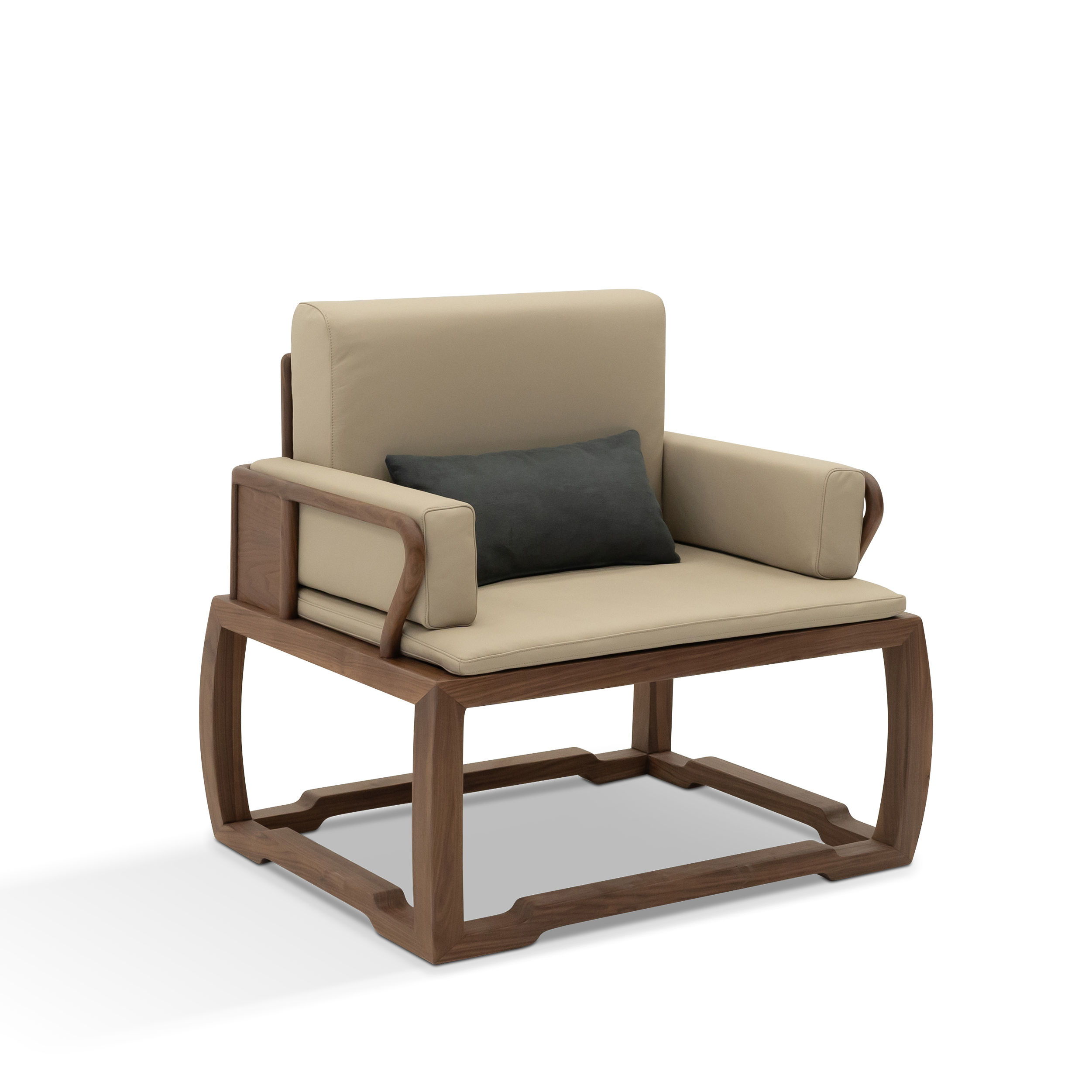 Dark Wood Accent Chair dark-wood-lounge-chair