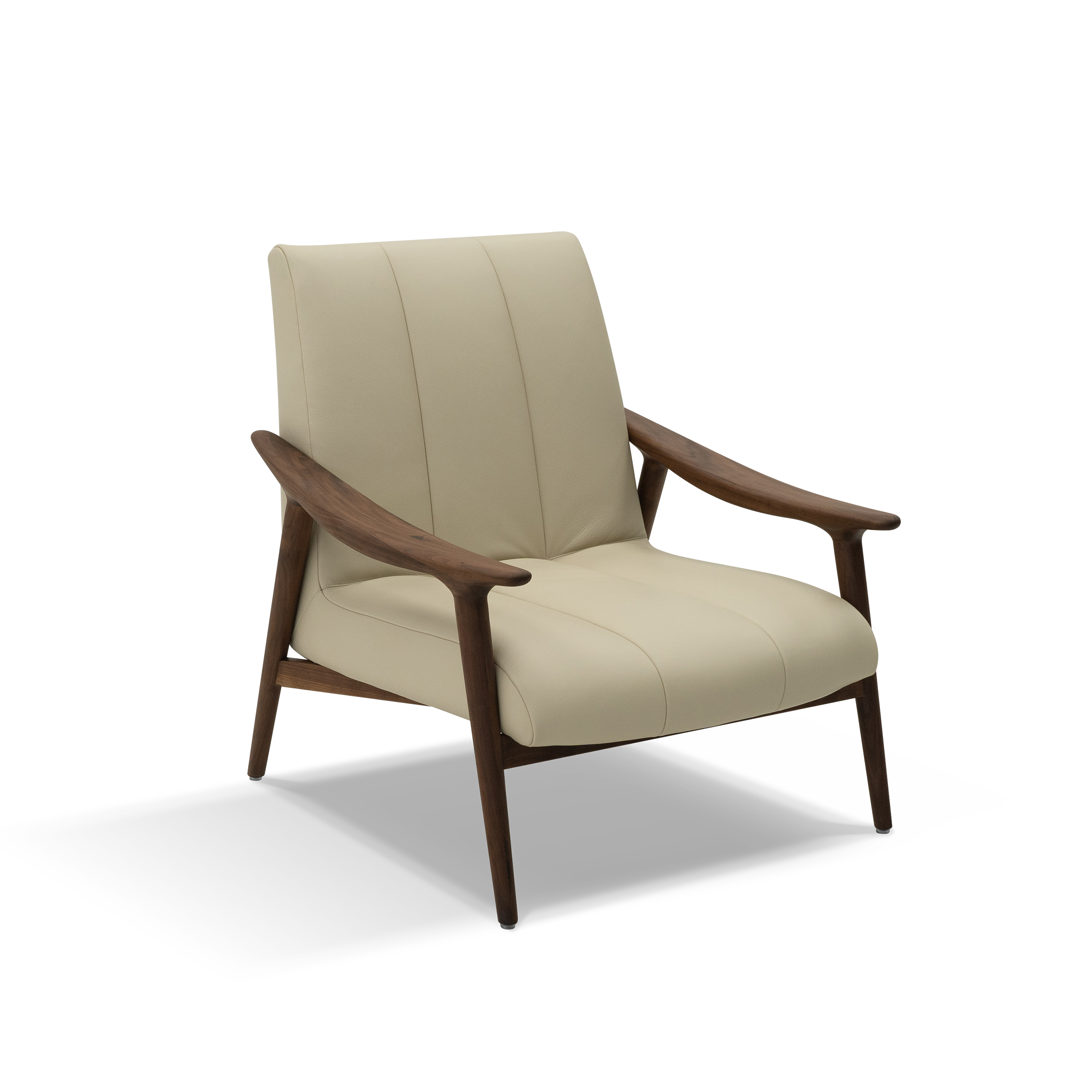 Dark Wood Accent Chair lounge-chair