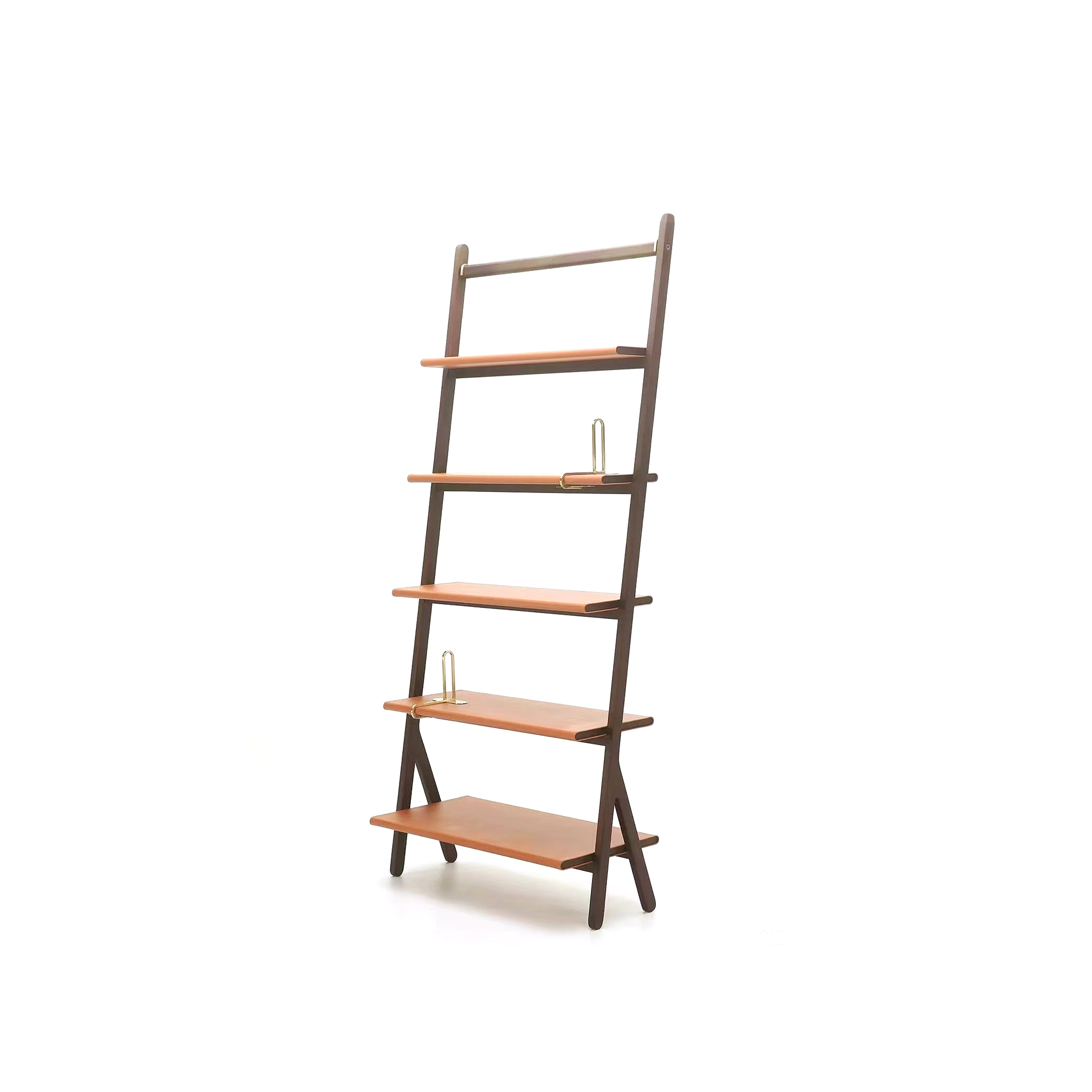 Dark Wood Bookcase & Desk DMSJ905B