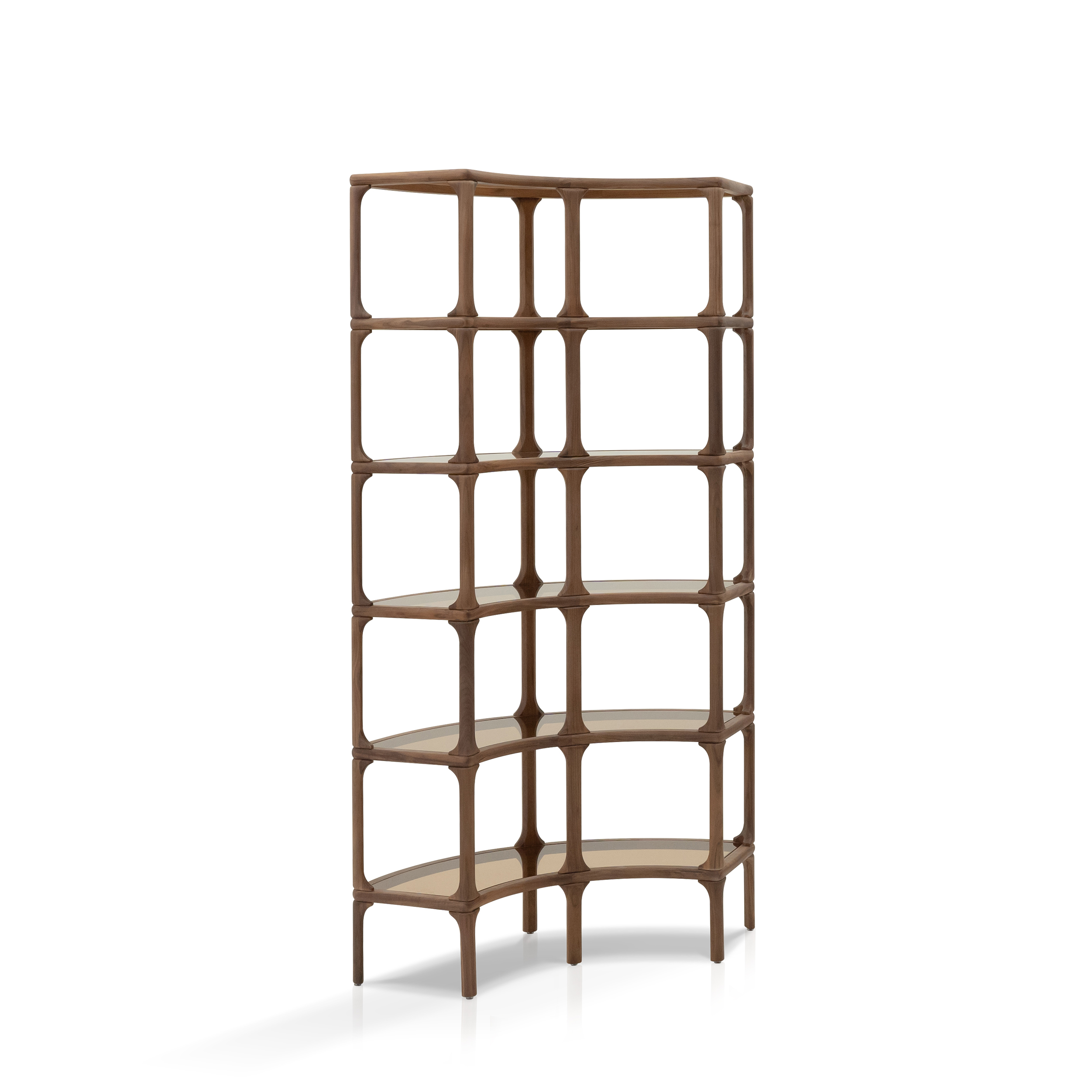 Dark Wood Bookcase & Desk DMSJ912-B