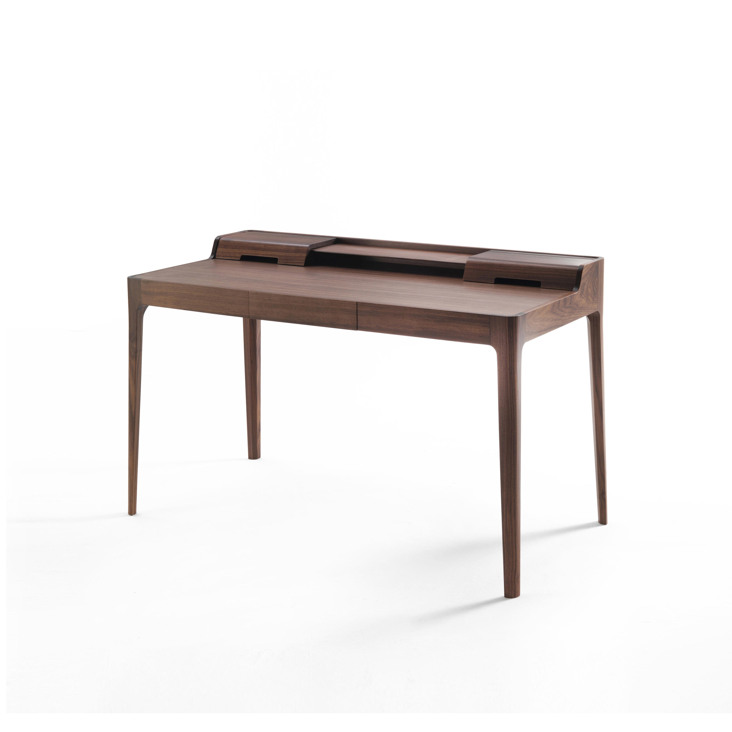 Dark Wood Bookcase & Desk DMSZ903