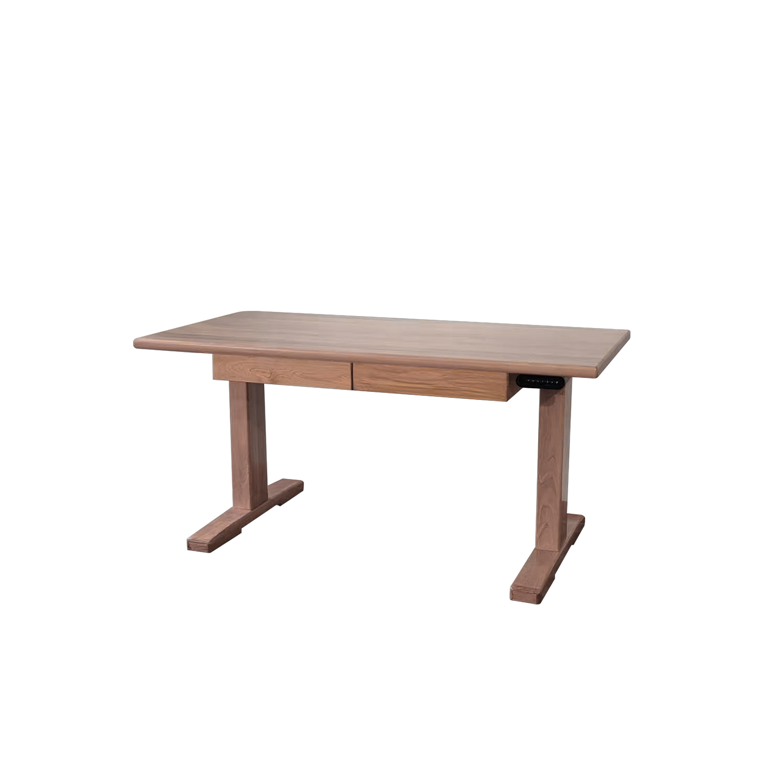 Dark Wood Bookcase & Desk DMSZ909