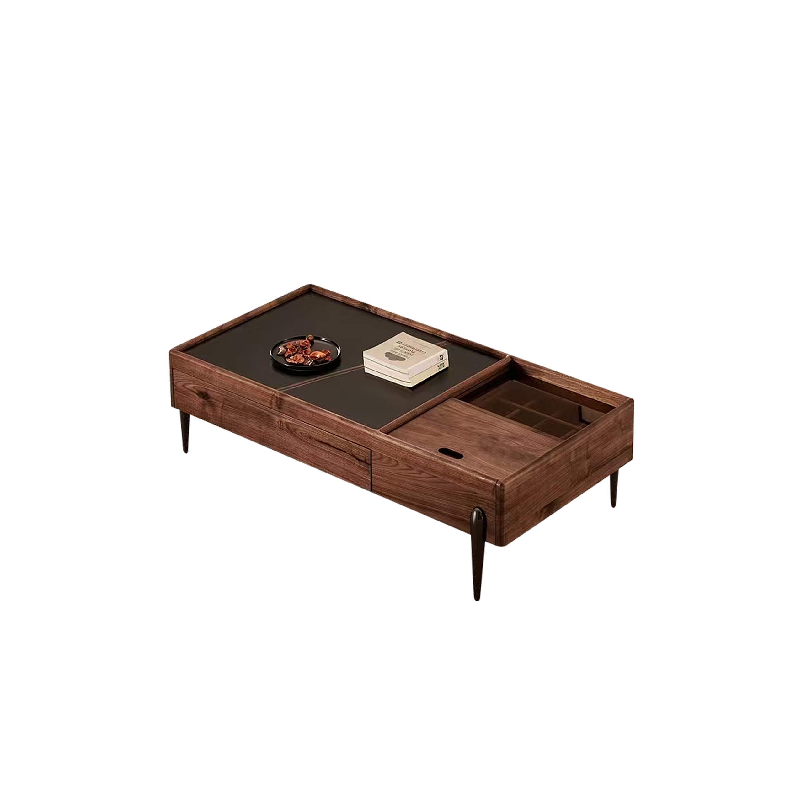 Dark Wood Coffee Table & TV Unit DMCJ907