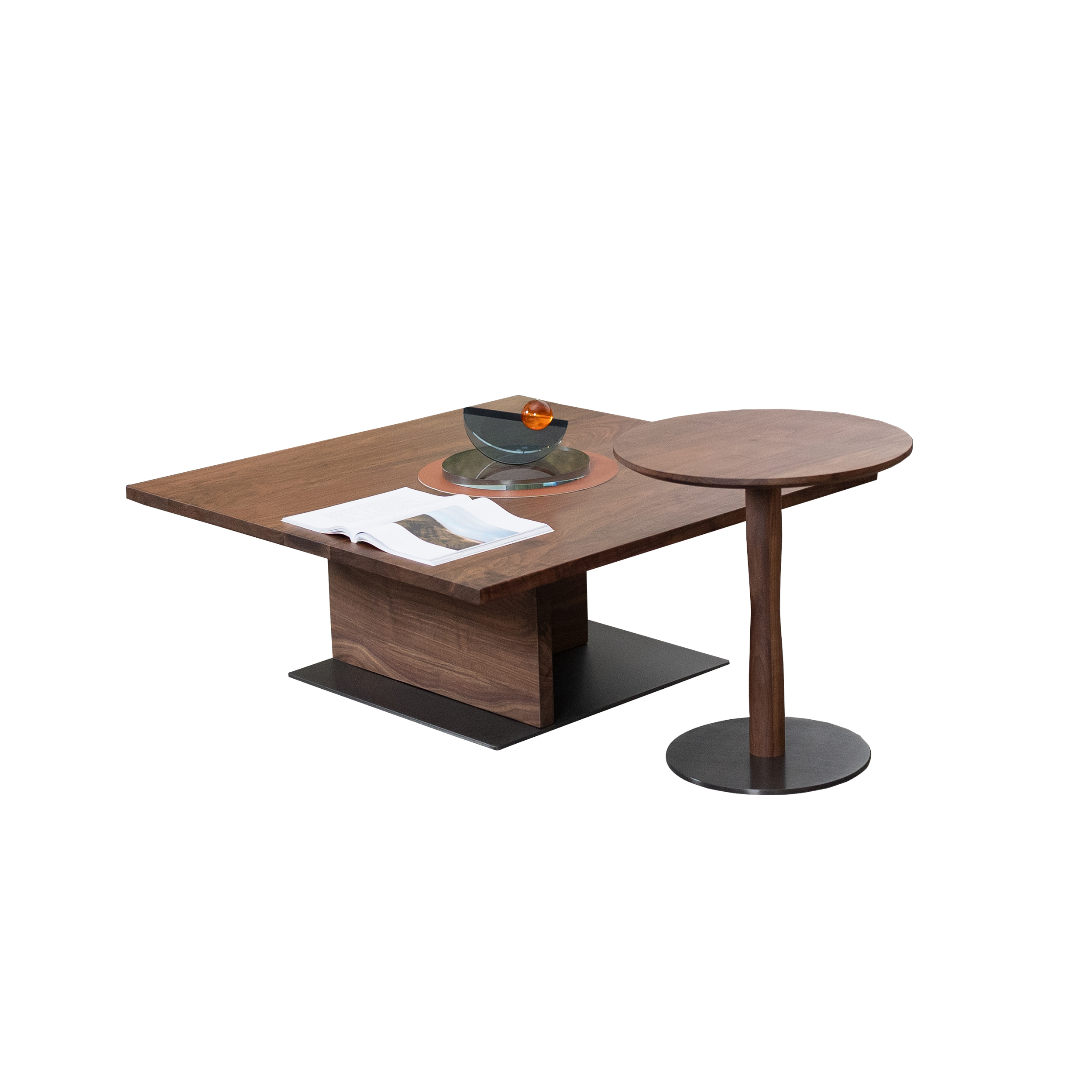 Dark Wood Coffee Table & TV Unit DMCJ920
