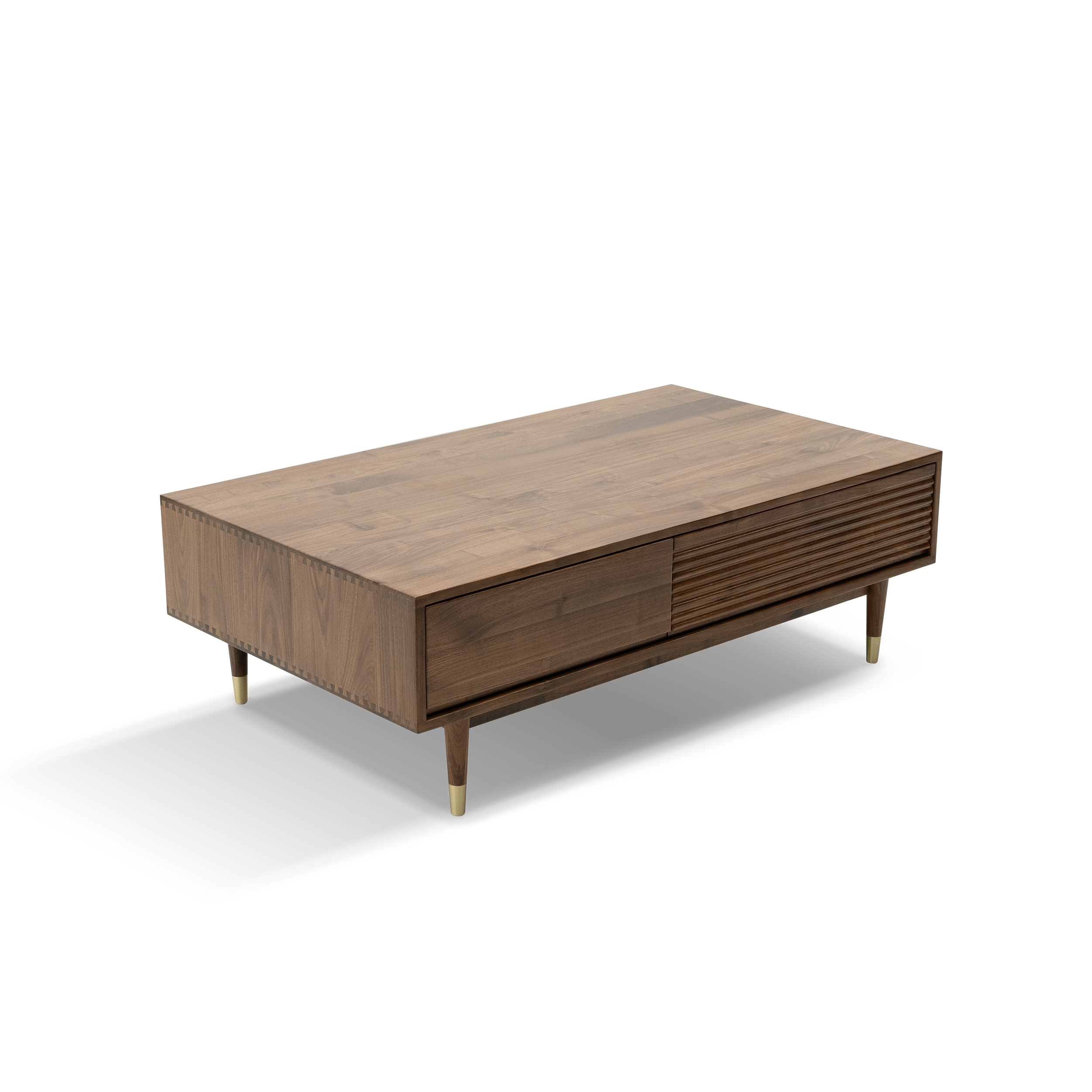 Dark Wood Coffee Table & TV Unit DMCJ958