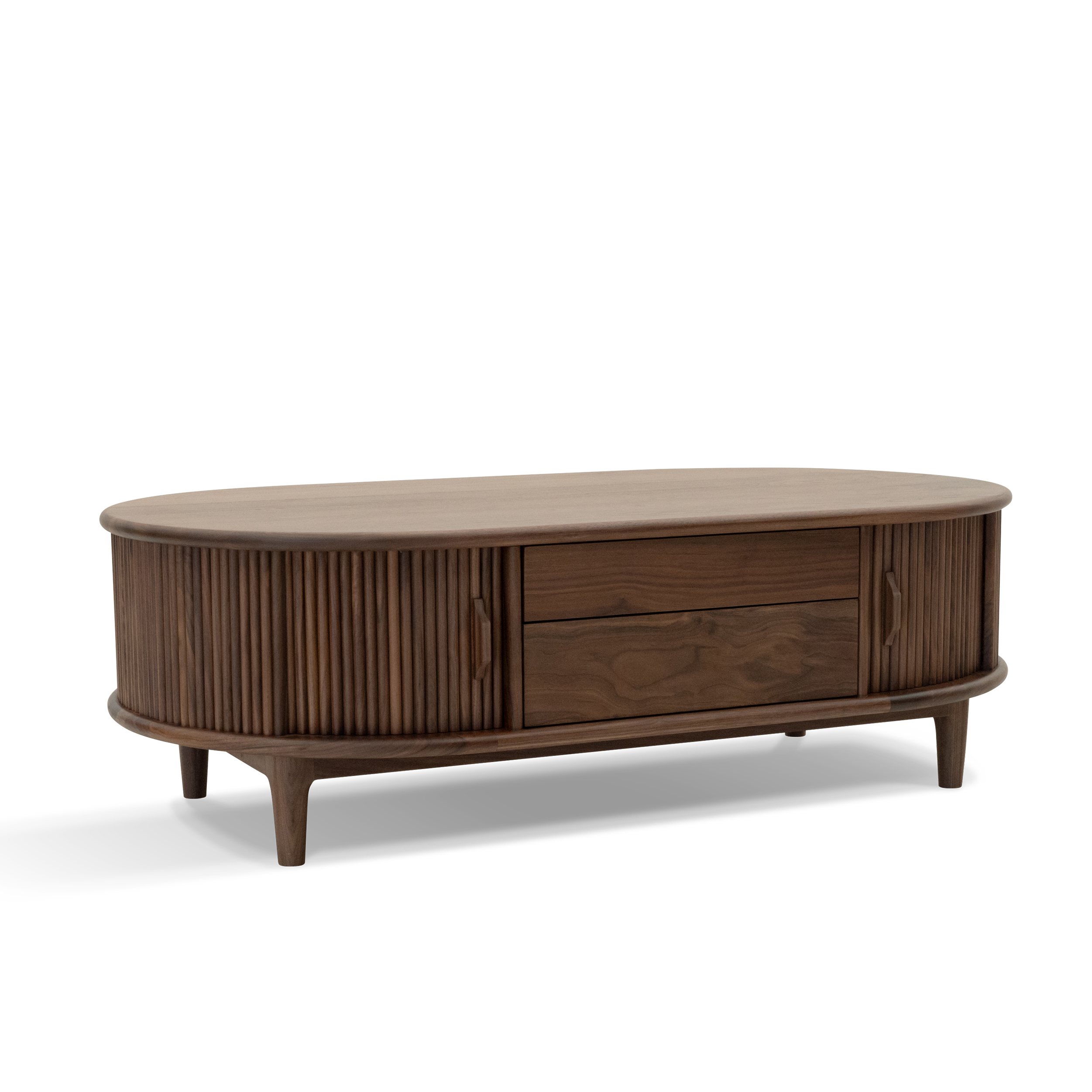 Dark Wood Coffee Table & TV Unit DMCJ971