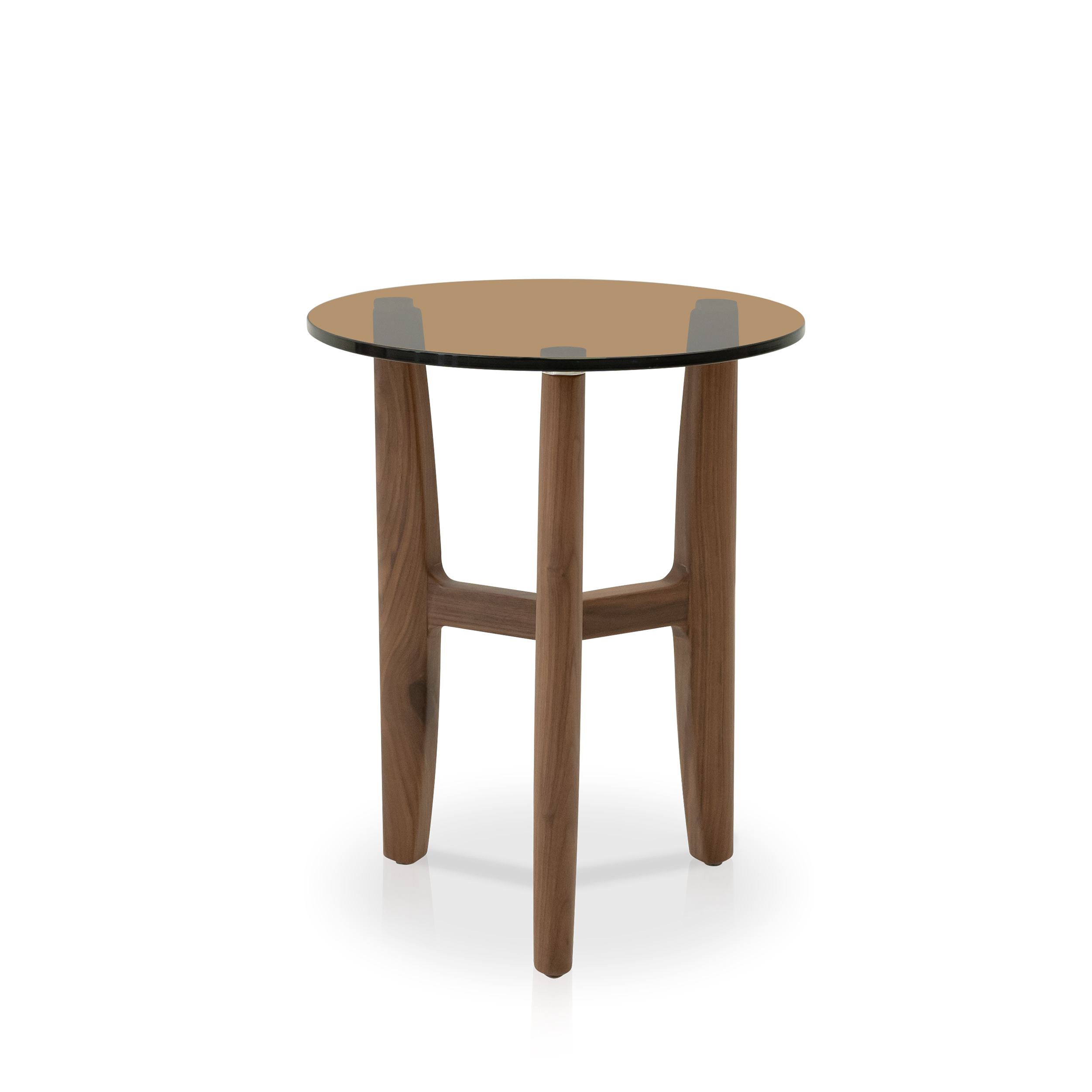 Dark Wood Coffee Table & TV Unit glass-side-table