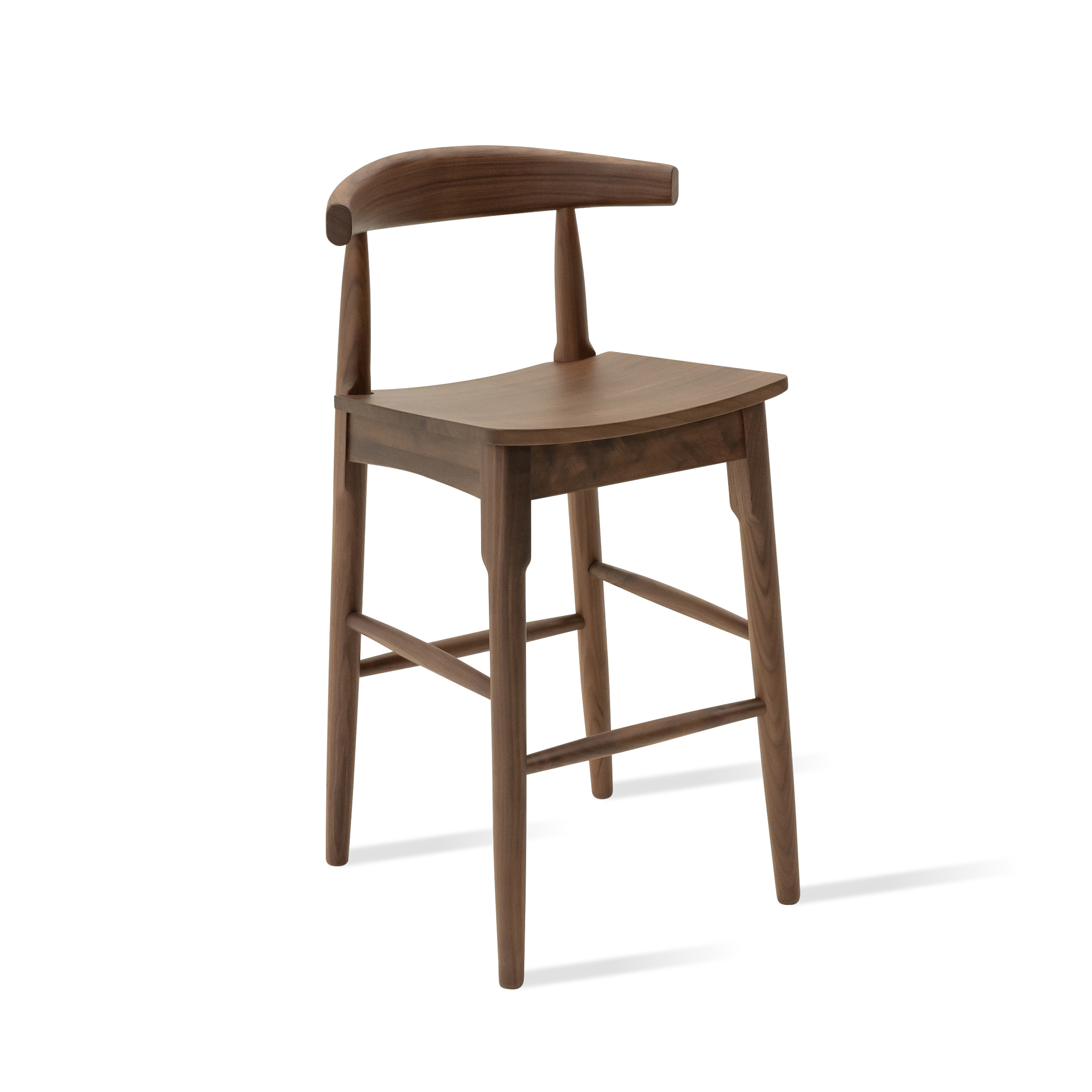 Dark Wood Dining Chair bar-stool