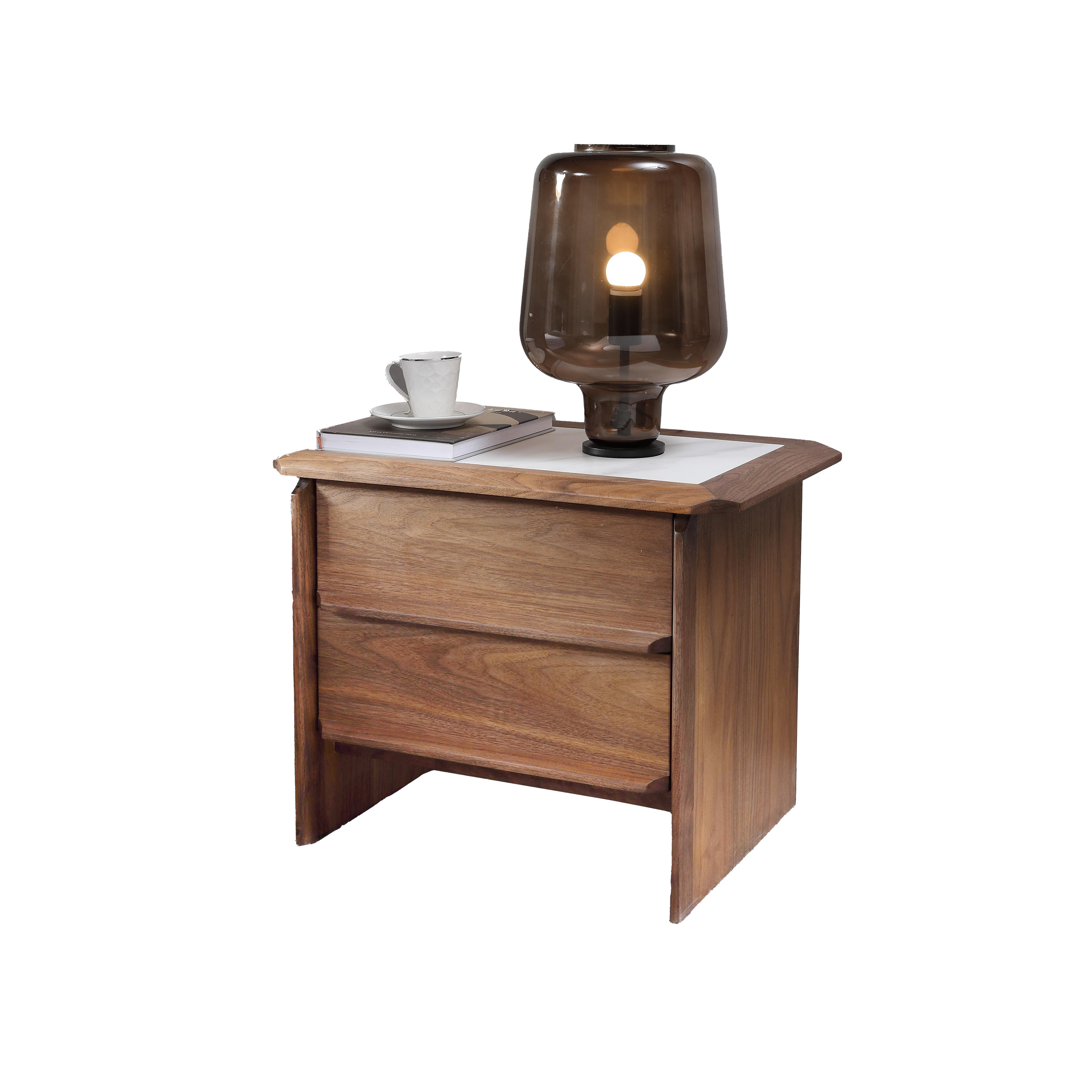 Dark Wood Nightstand & Vanity Unit DMCTG901