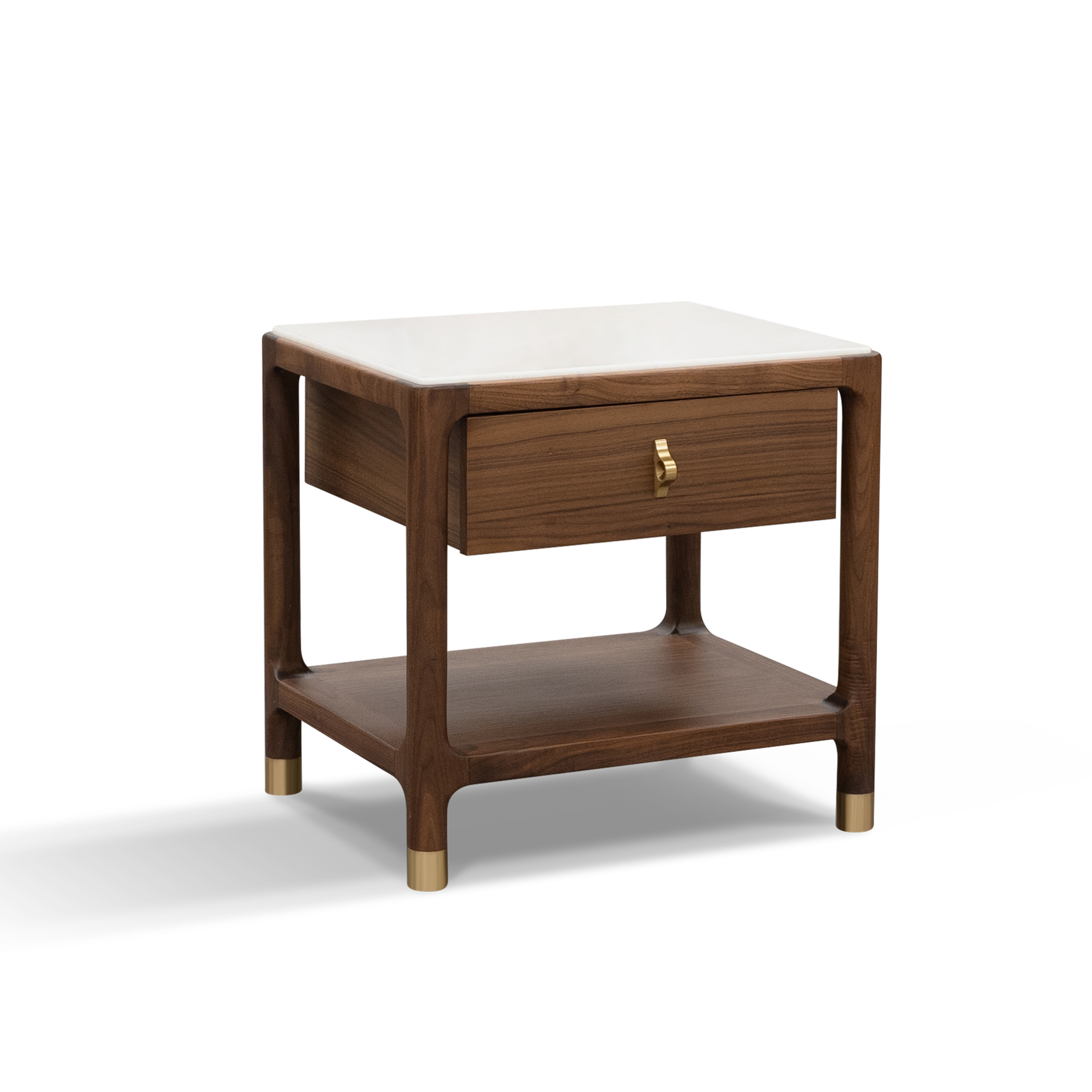 Dark Wood Nightstand & Vanity Unit DMCTG910
