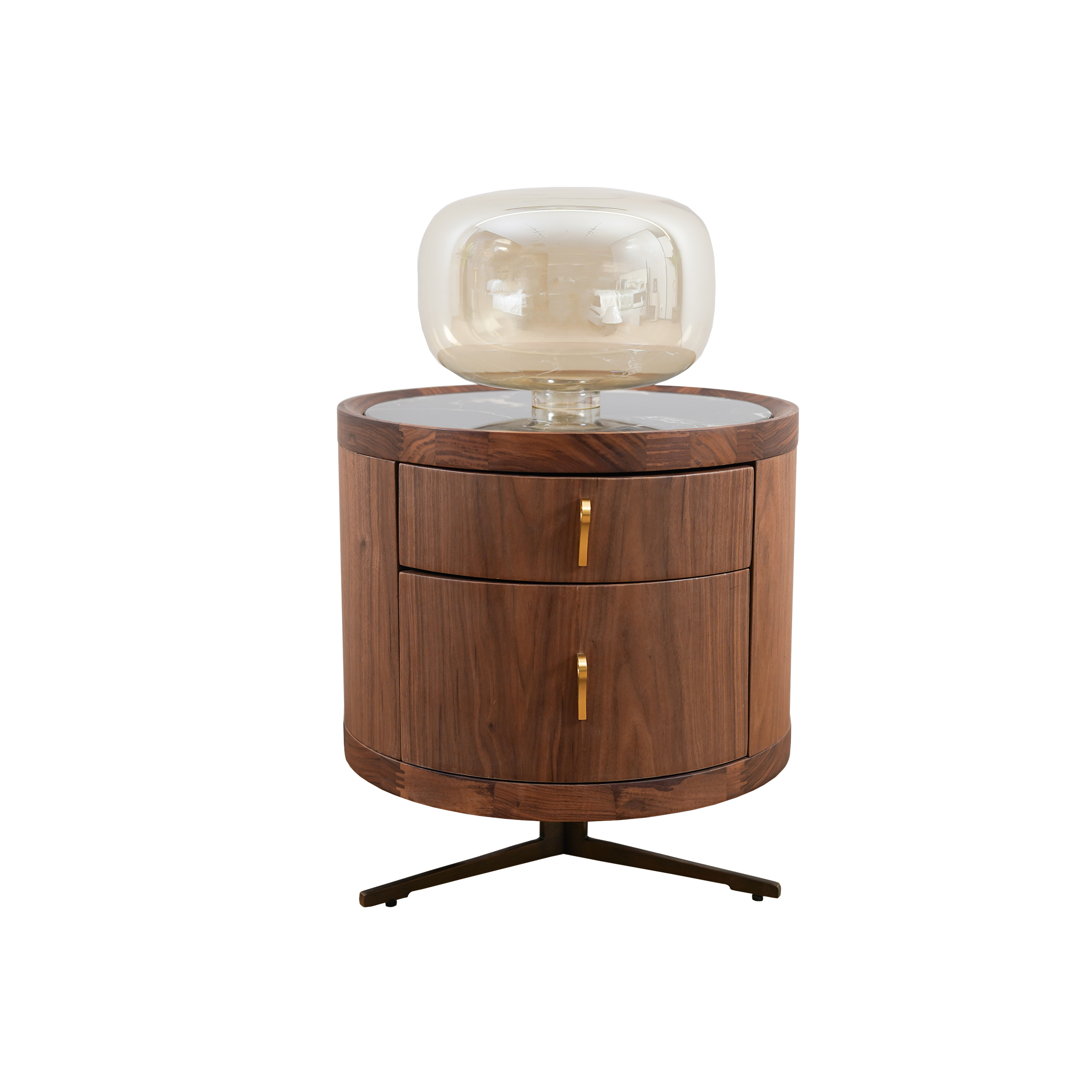 Dark Wood Nightstand & Vanity Unit DMCTG911
