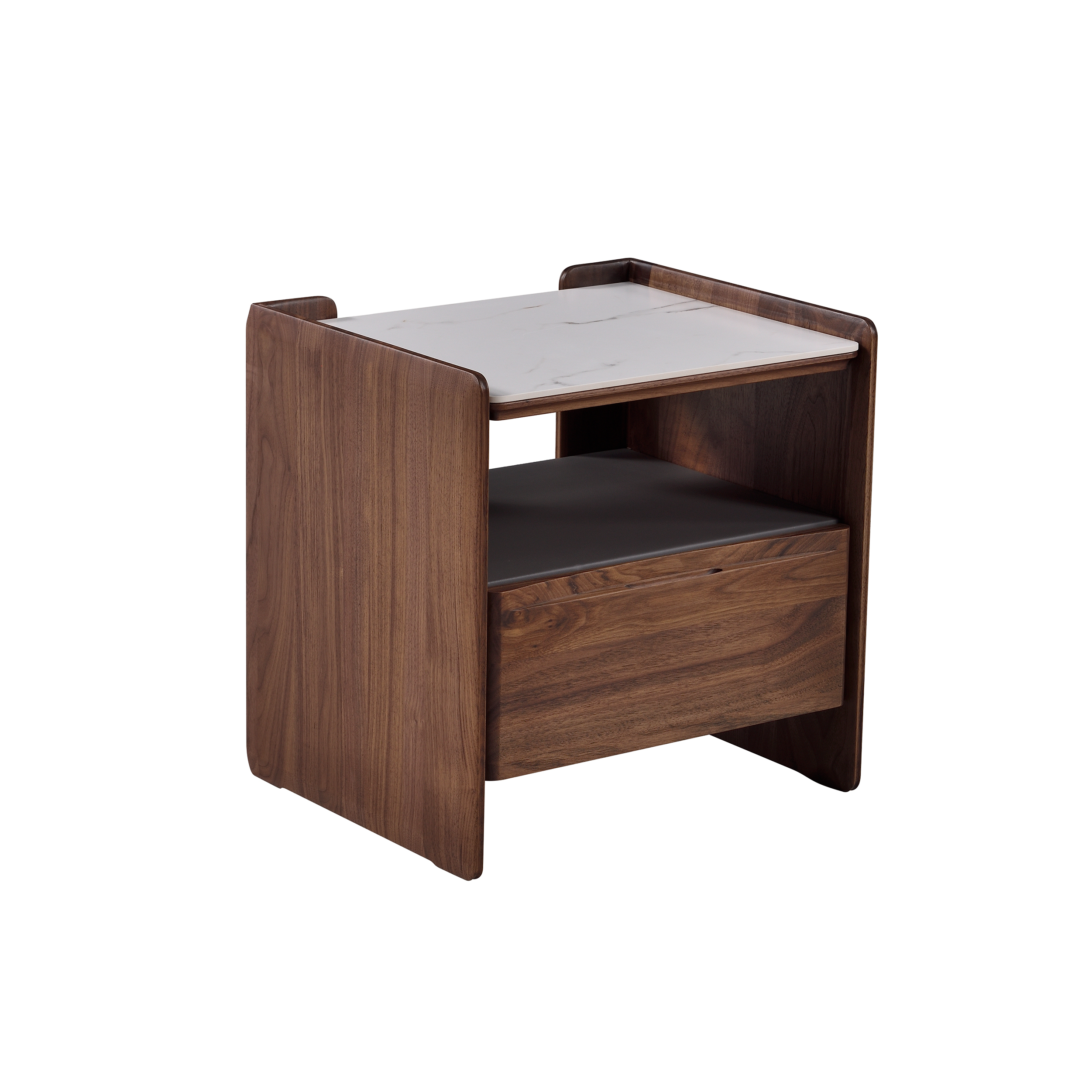 Dark Wood Nightstand & Vanity Unit DMCTG913