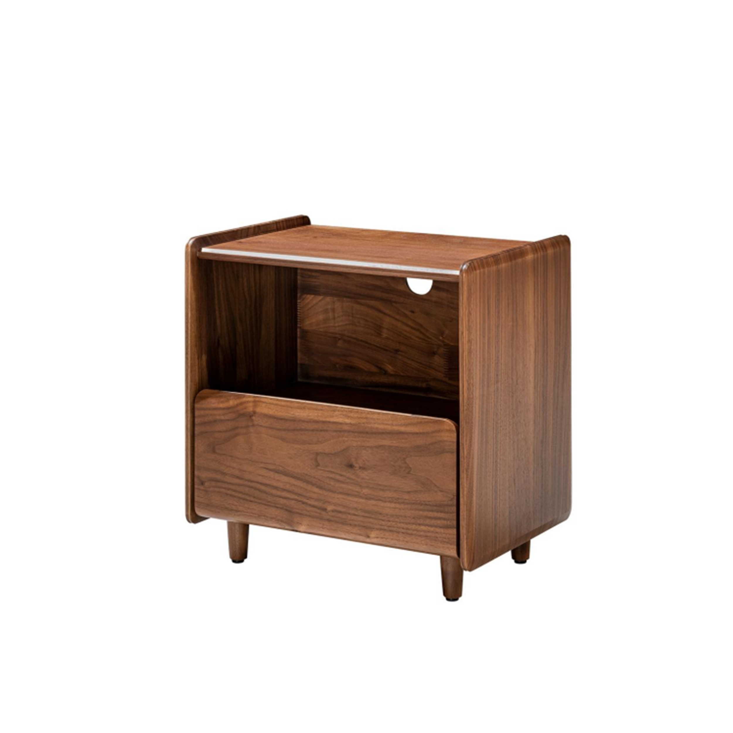 Dark Wood Nightstand & Vanity Unit DMCTG916