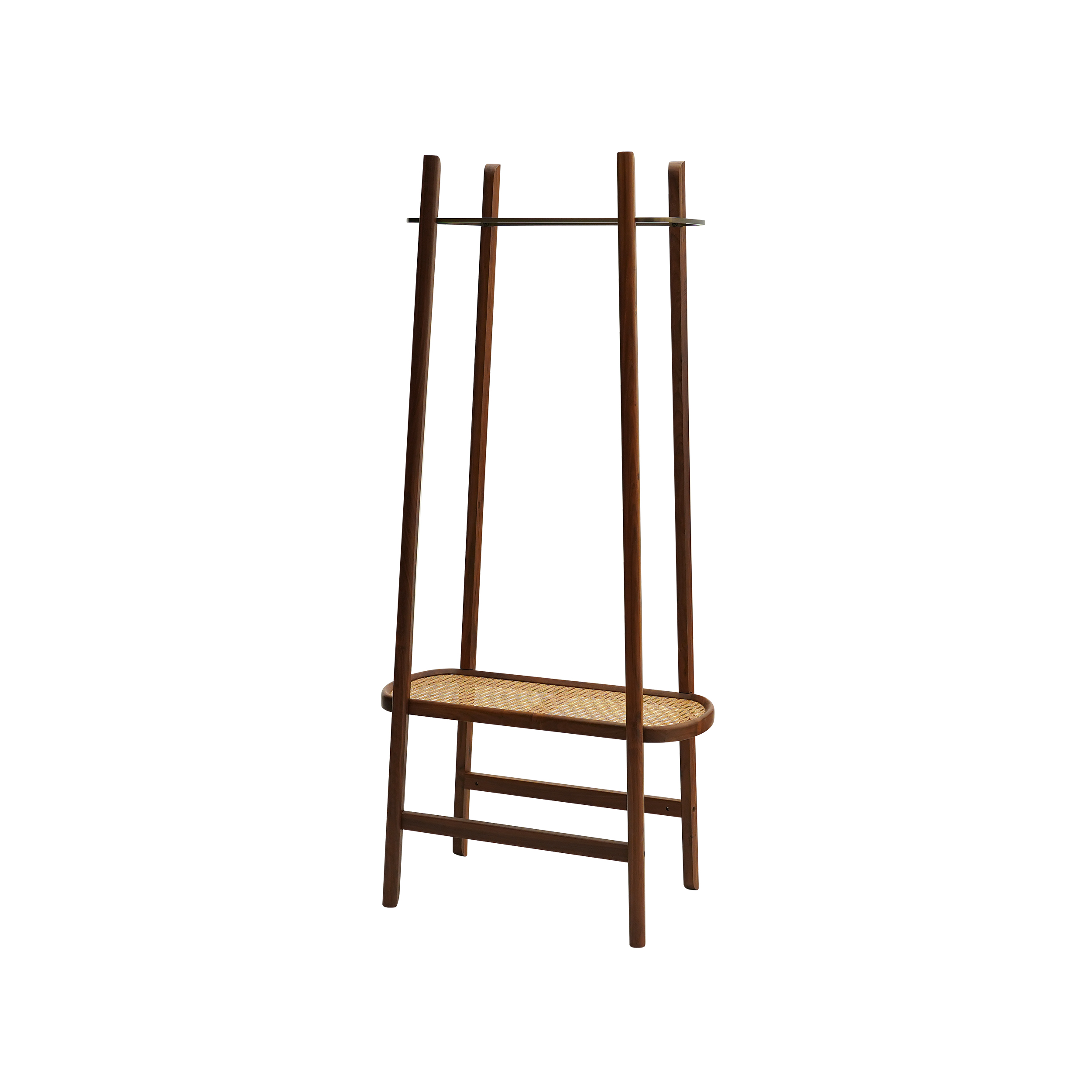 Dark Wood Nightstand & Vanity Unit DMYMJ901