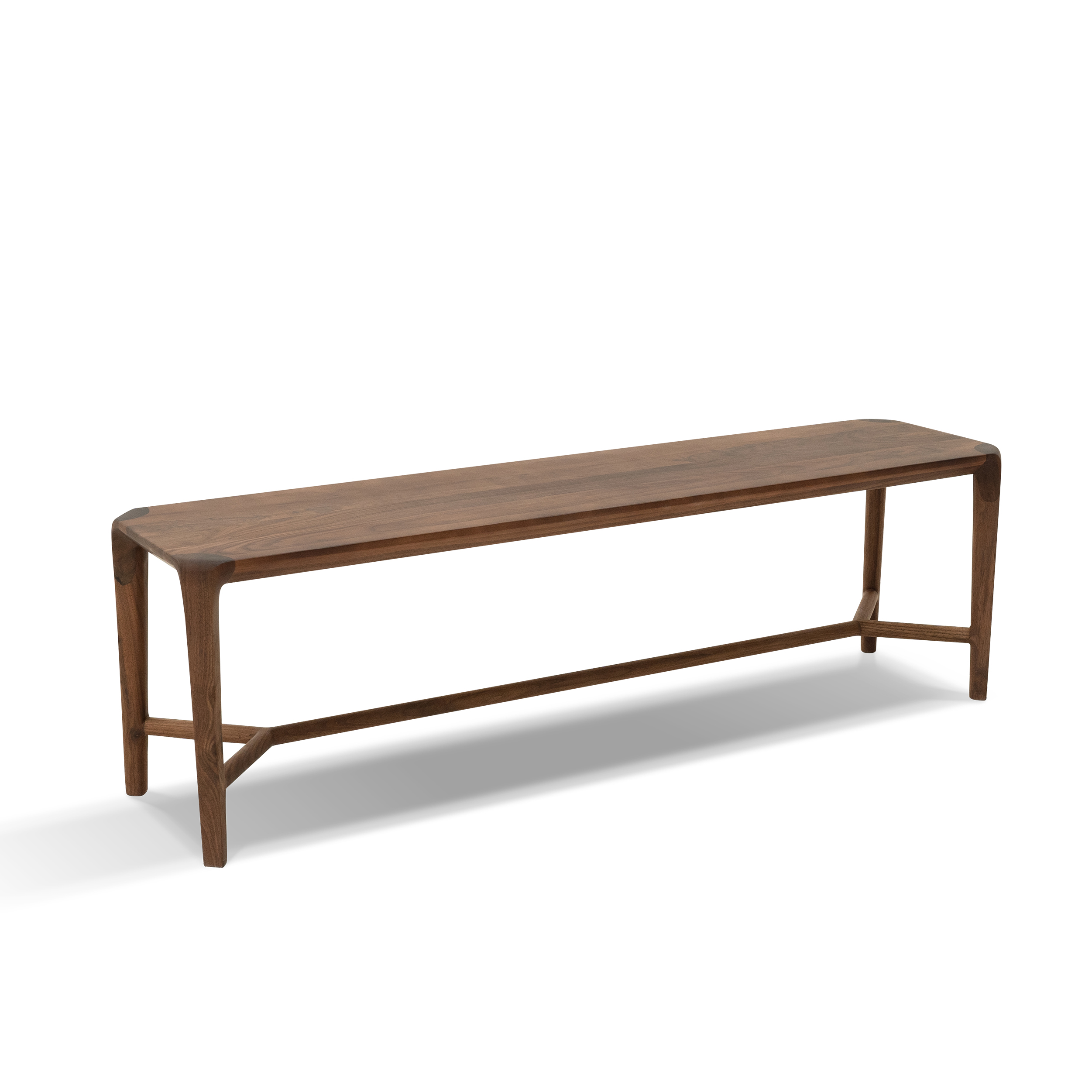 Dark Wood Nightstand & Vanity Unit bed-end-stool