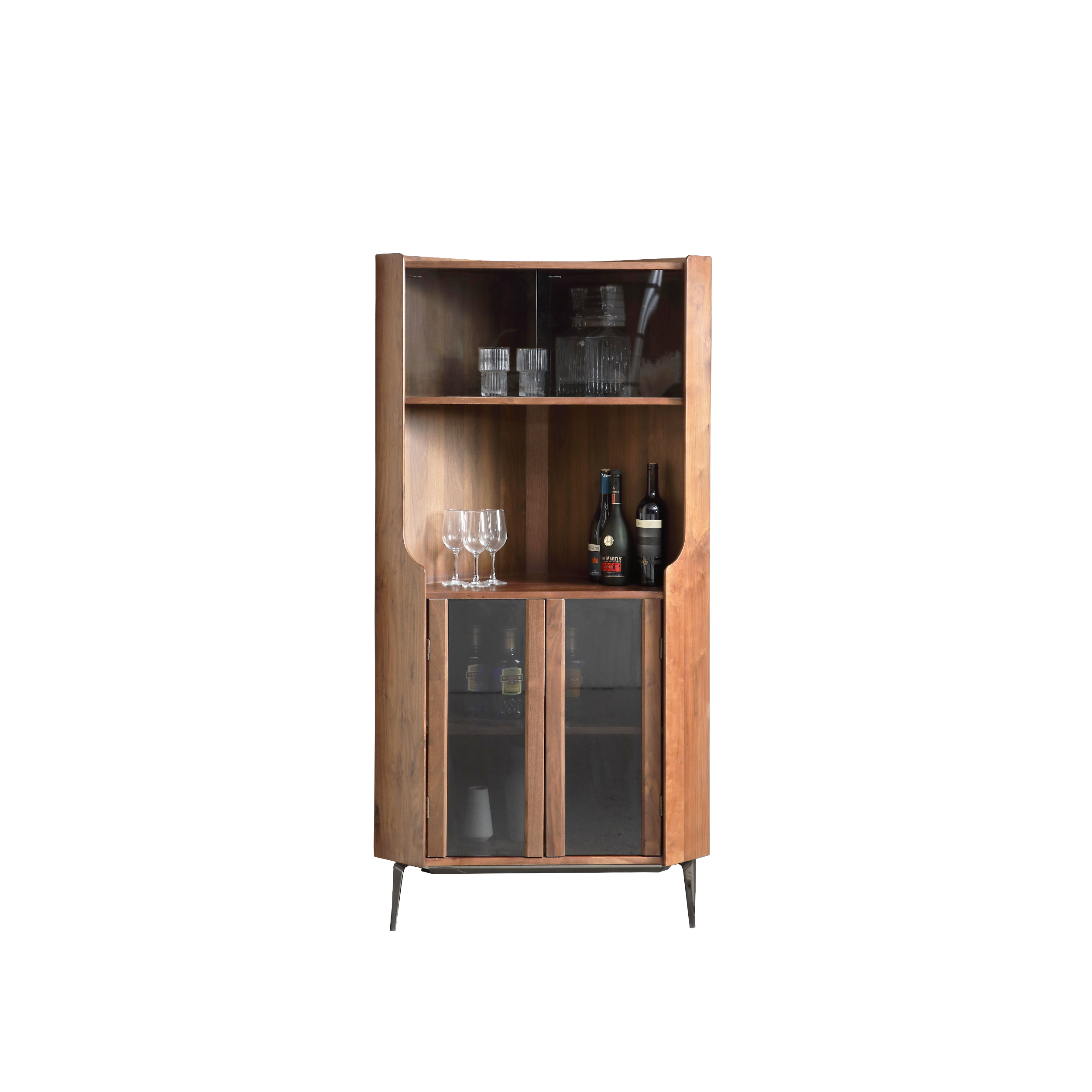 Dark Wood Sideboard & Wine Cabinet DMBG907