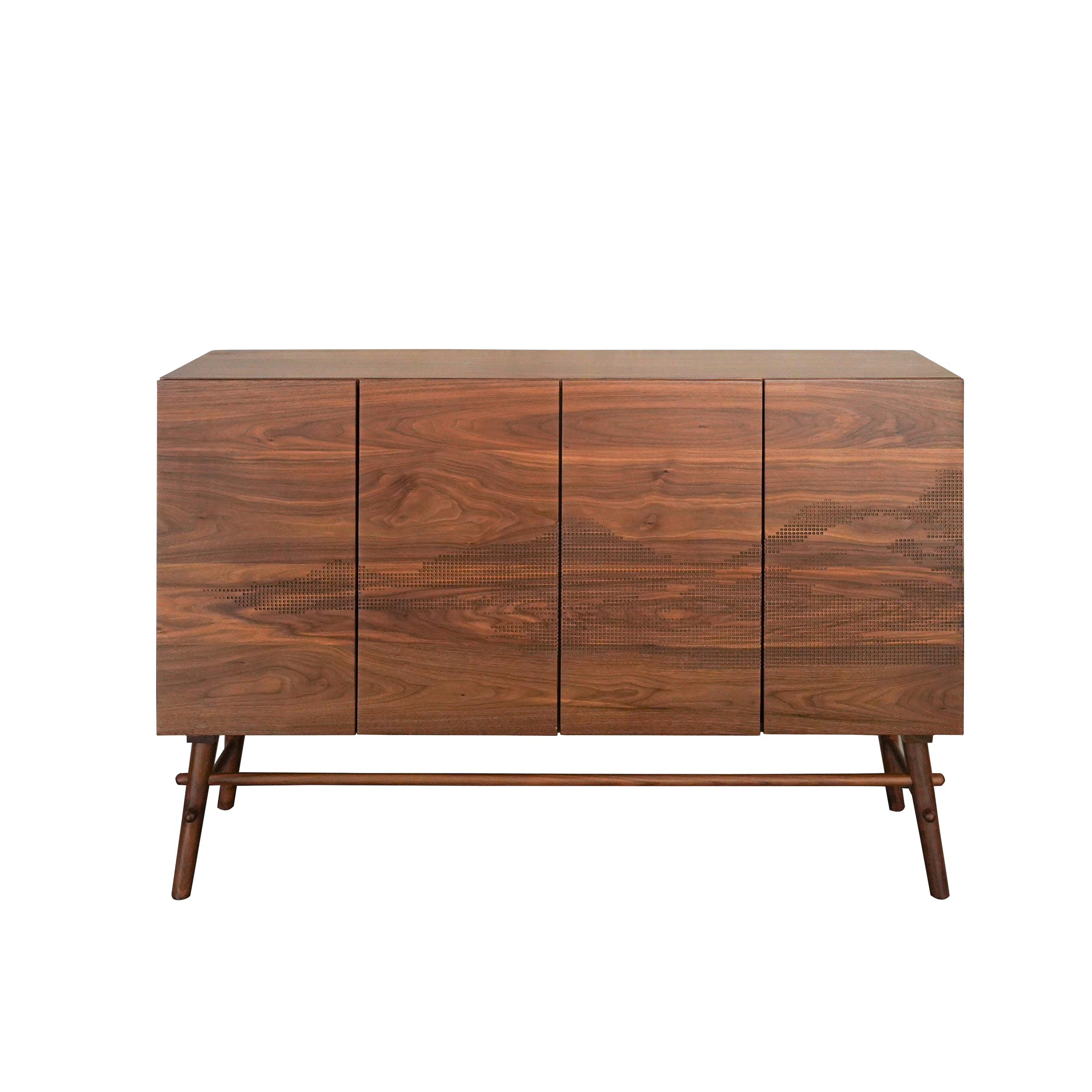 Dark Wood Sideboard & Wine Cabinet DMBG910
