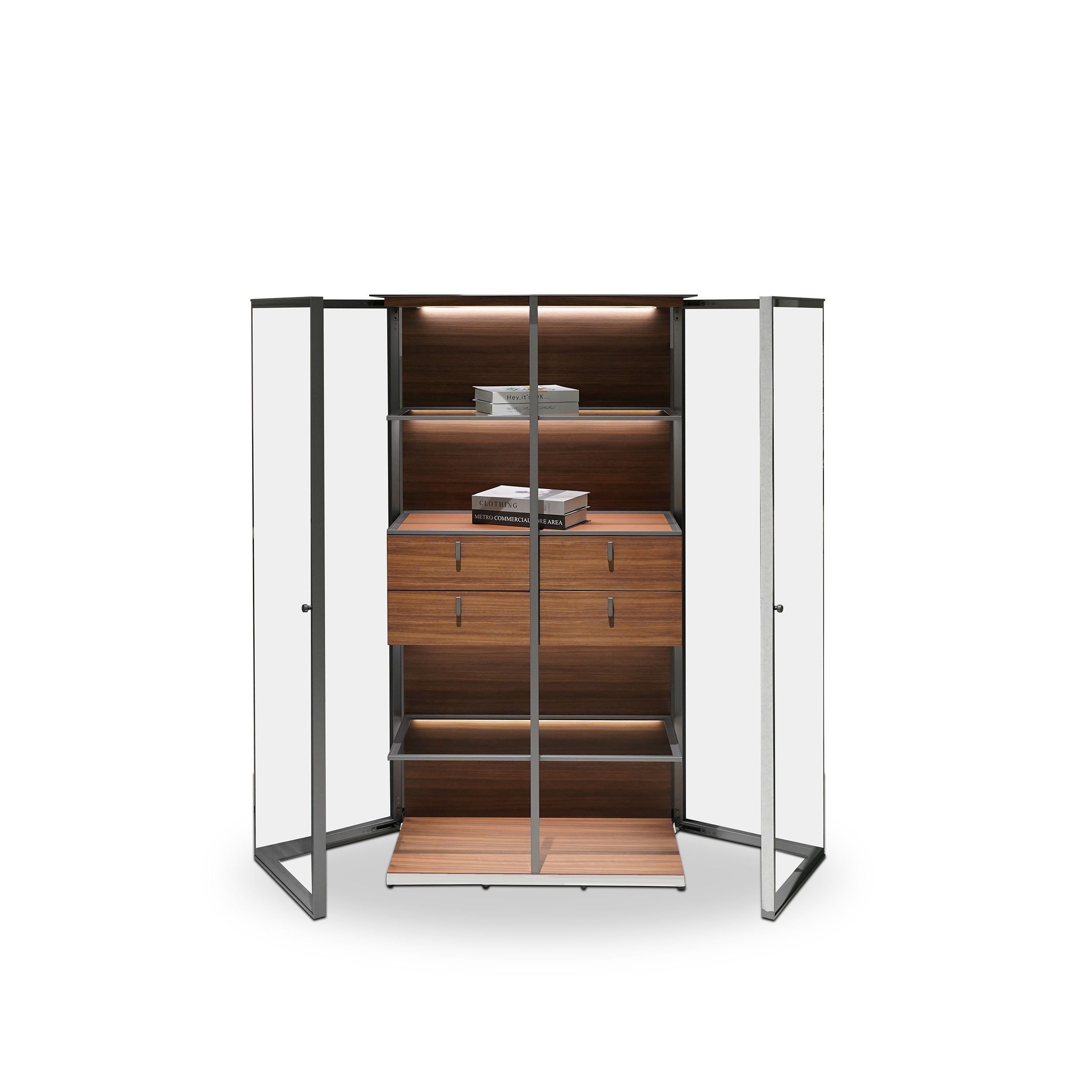 Dark Wood Sideboard & Wine Cabinet DMBG919