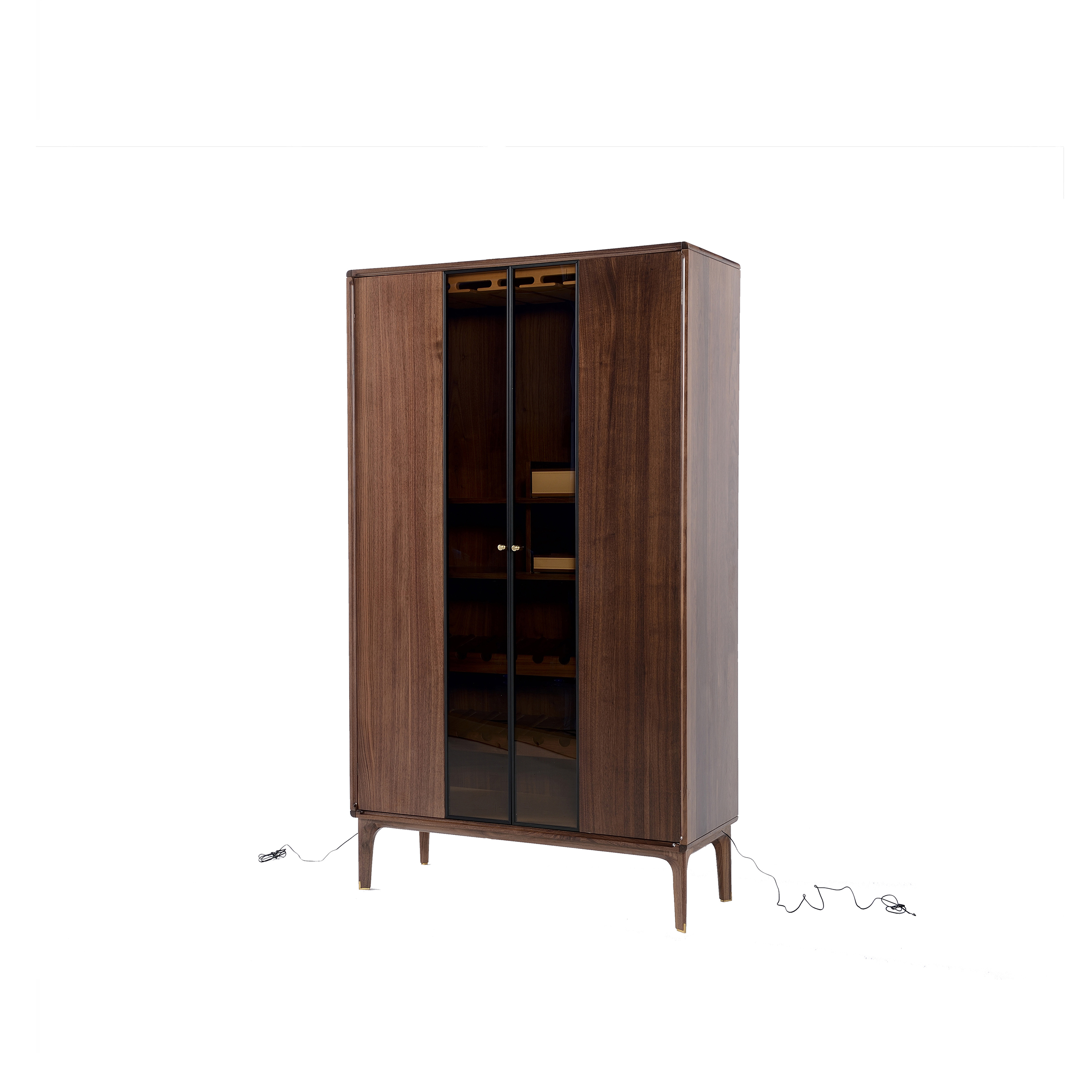 Dark Wood Sideboard & Wine Cabinet DMBG925