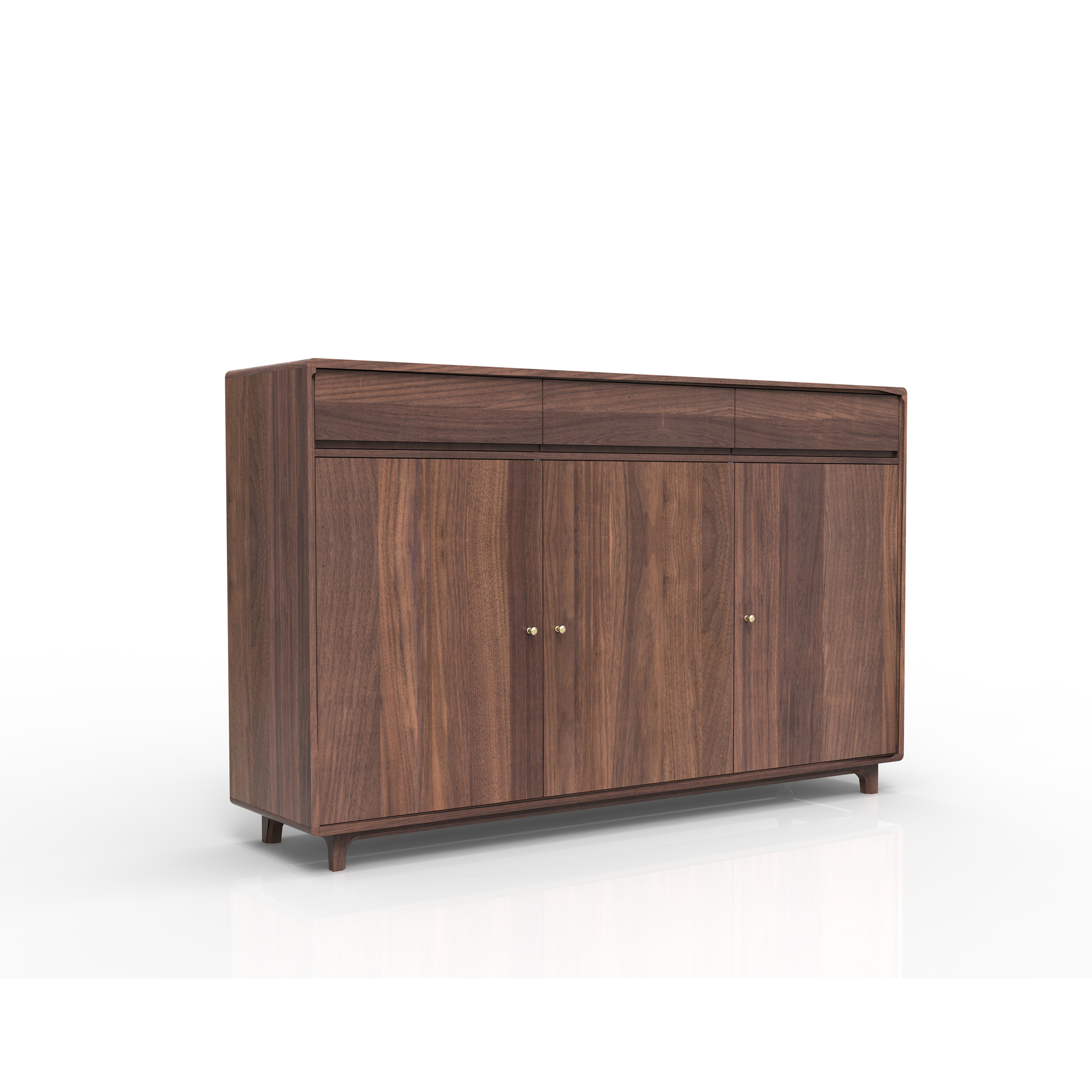 Dark Wood Sideboard & Wine Cabinet DMBG928-2