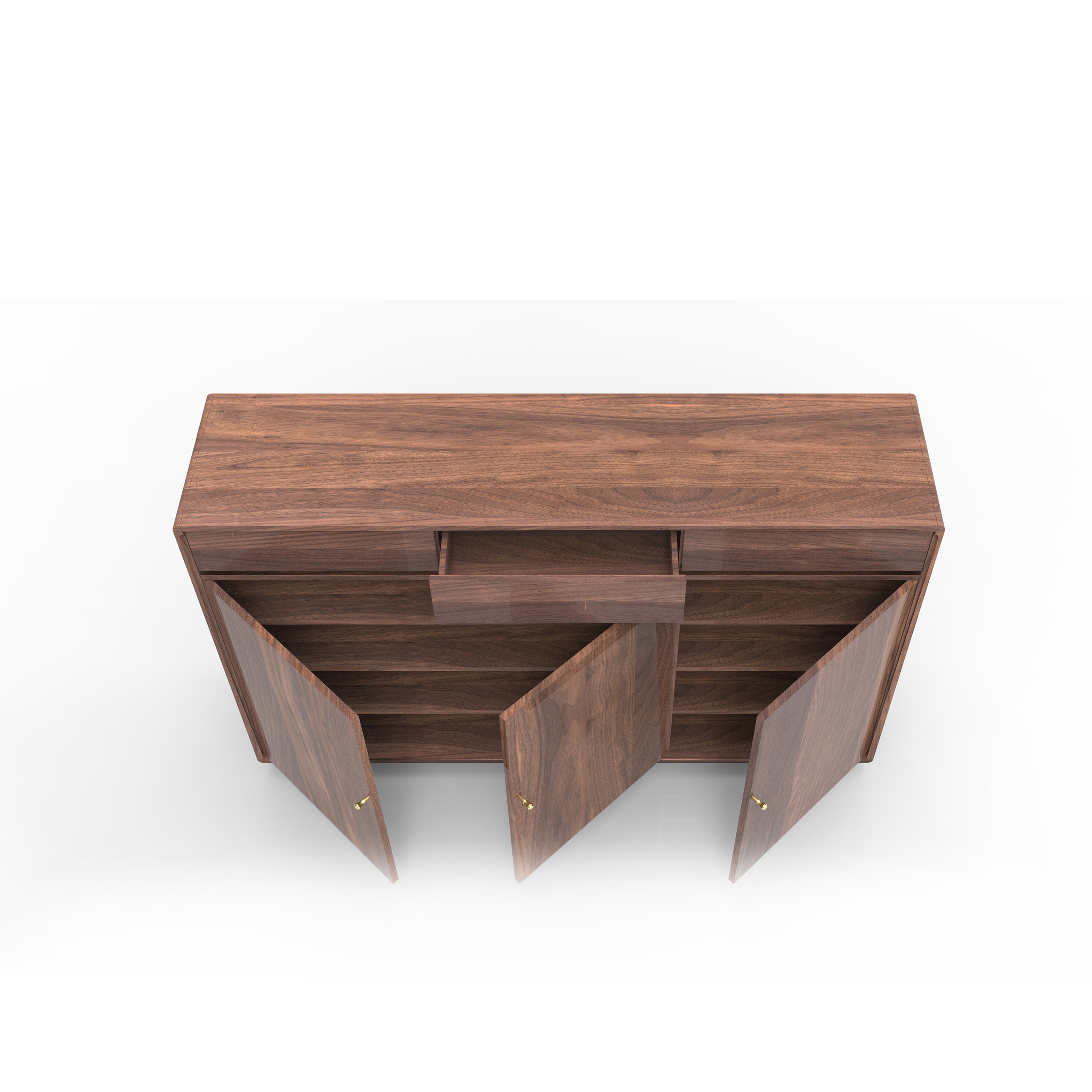 Dark Wood Sideboard & Wine Cabinet DMBG928-3