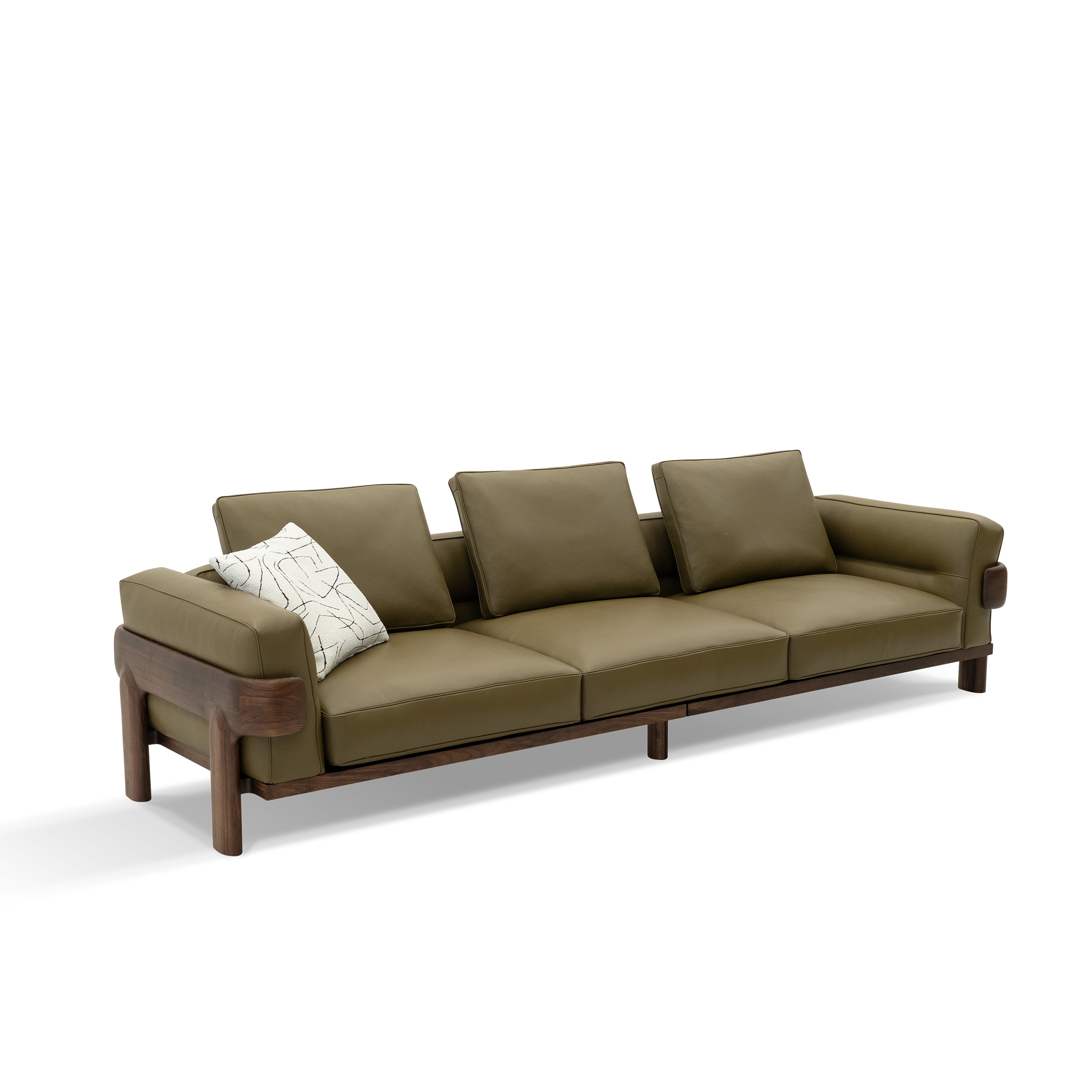 Dark Wood Sofa DMK932