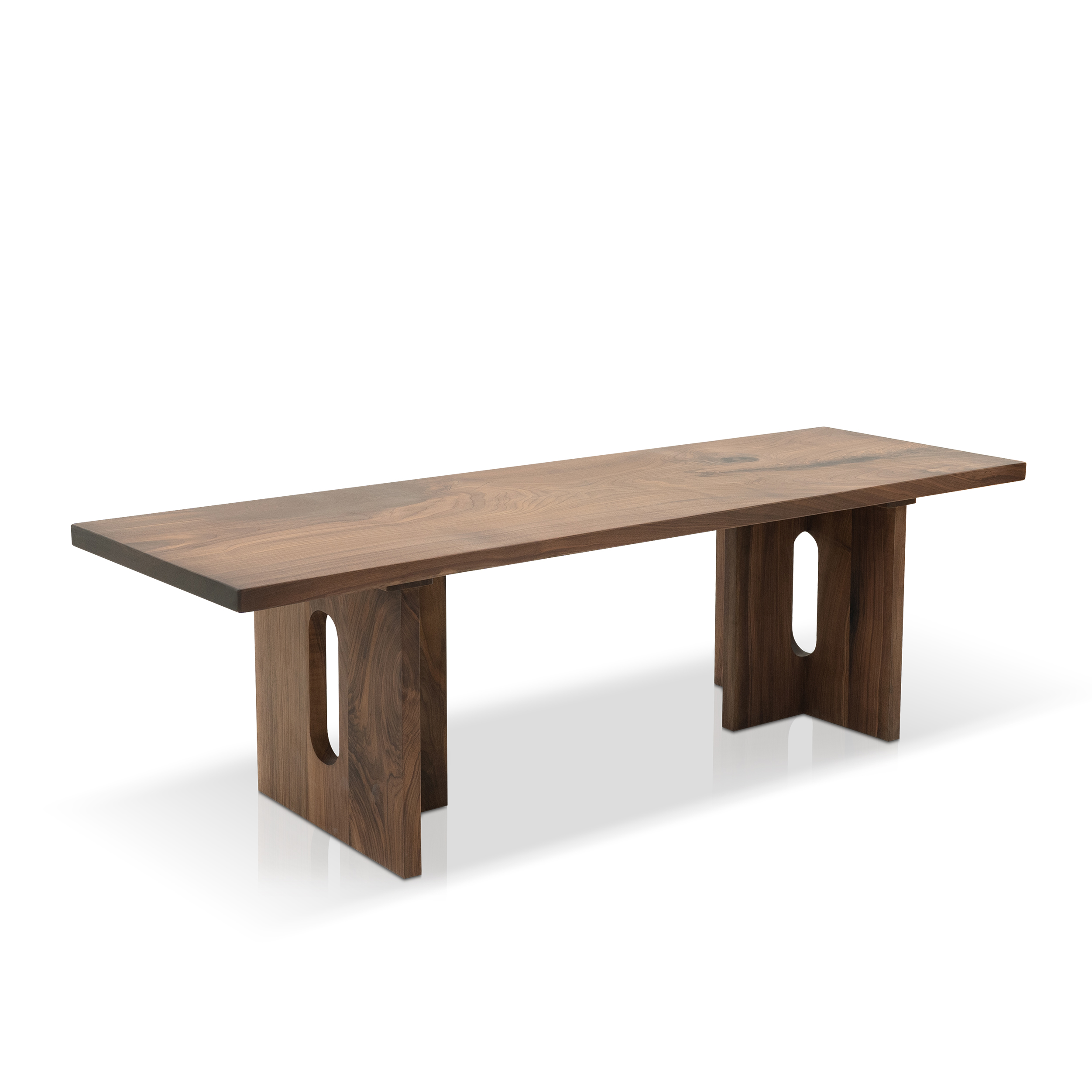 Dark Wood Tea Table & Accessory single-slab-tea-table-plus
