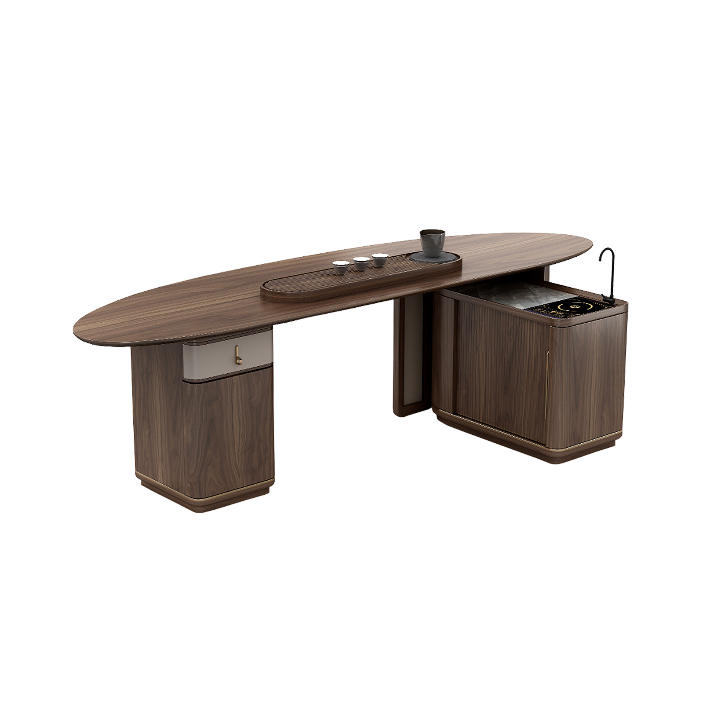 Dark Wood Tea Table & Accessory tea-table-931