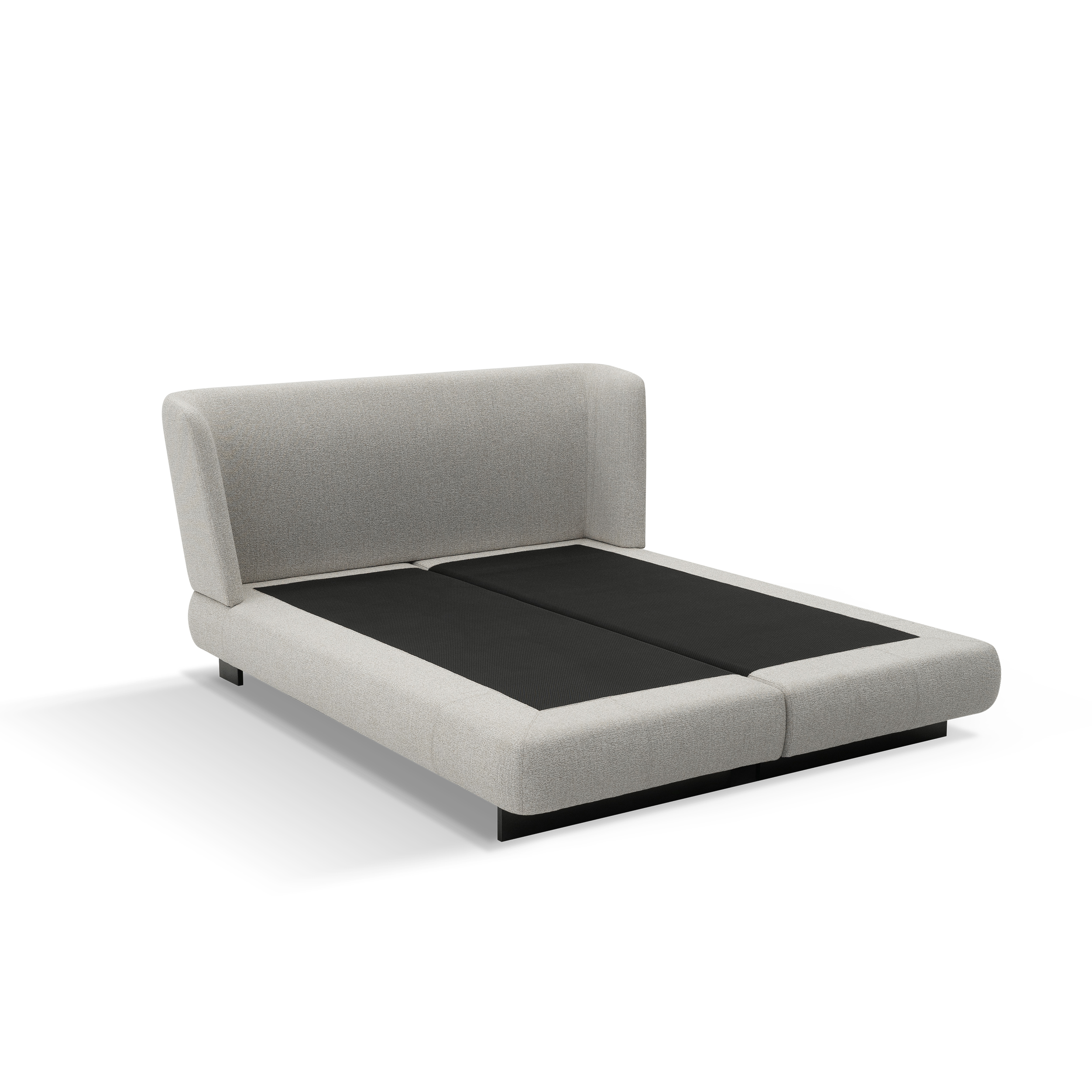 Minimalist Upholstered Bed levis-bed-fabric